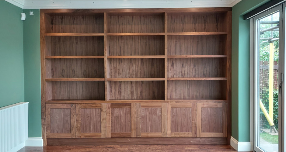 American Black Walnut Library Shelves